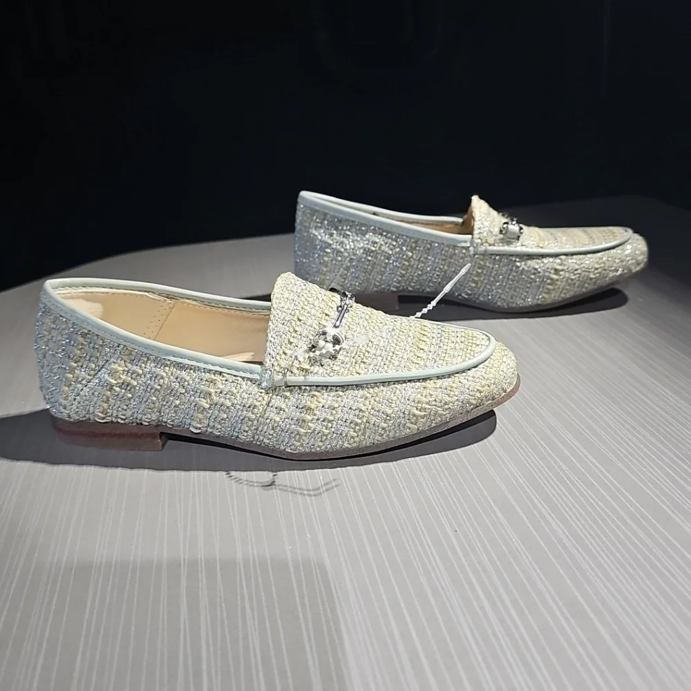Sam Edelman Loraine Mini Girl's Loafers Size 13M Tide Blue Tweed NWOB‎ Condition